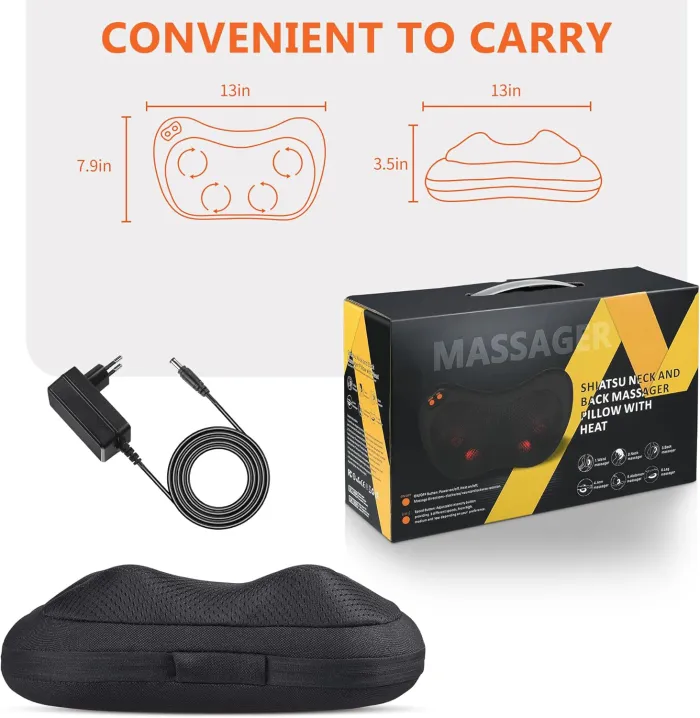Masajeador Shiatsu para Cuello y Espalda