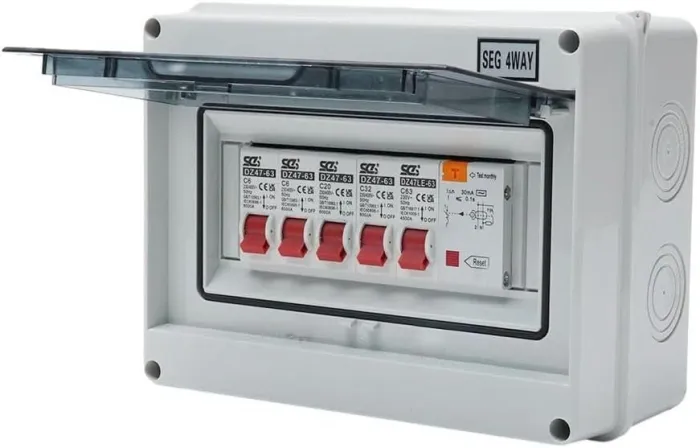 Caja de Protección Eléctrica con fusibles