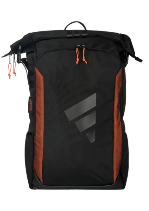 MOCHILAS ADIDAS MULTIGAME SAND Y BLACK & ORANGE 4