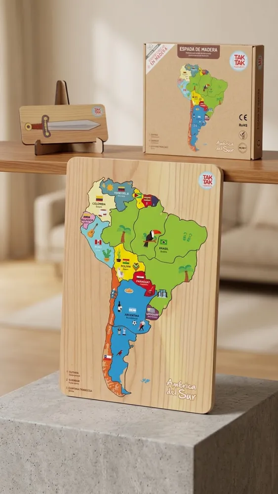 Rompecabezas madera AMERICA DEL SUR
