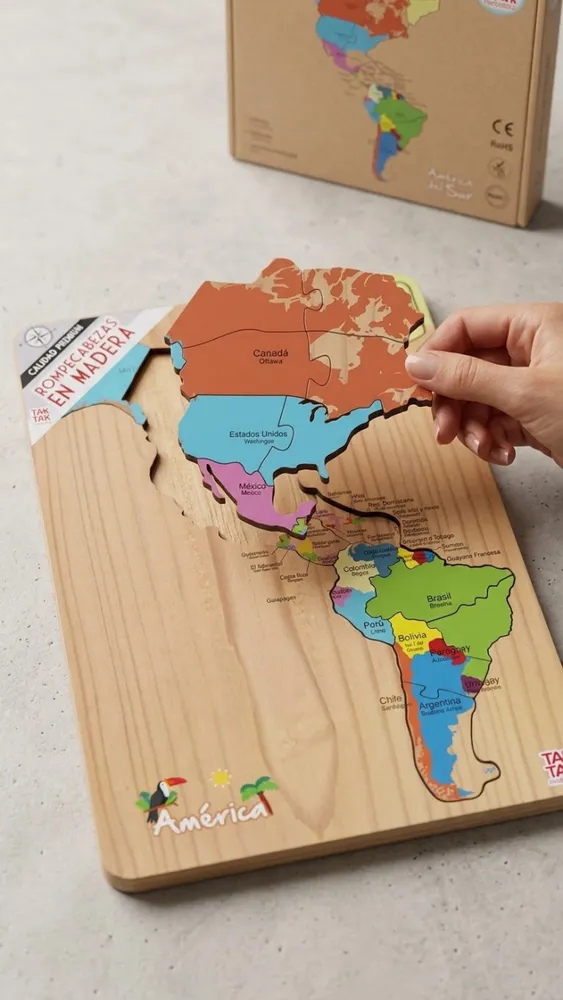 Rompecabezas madera AMERICA 