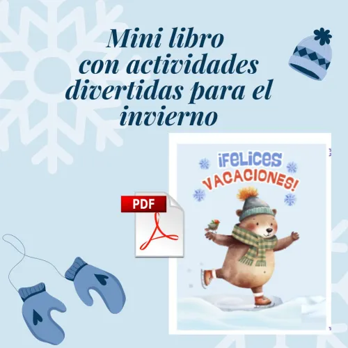 Mini libro actividades vacaciones de invierno