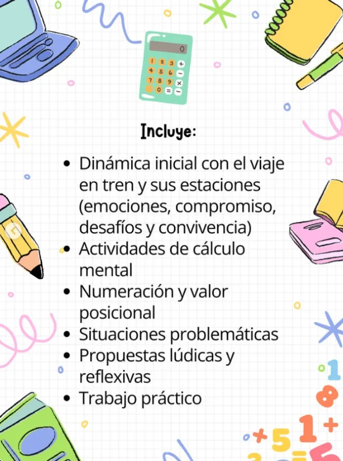  KIT COMIENZO DE CLASES 6TO GRADO MATEMÁTICA  2