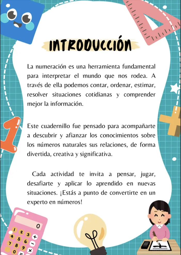Cuadernillo numeración SEXTO GRADO  2