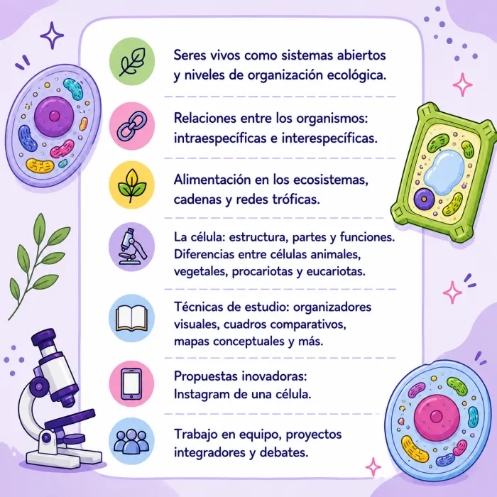 Secuencia Seres vivos - Células 6to grado 2