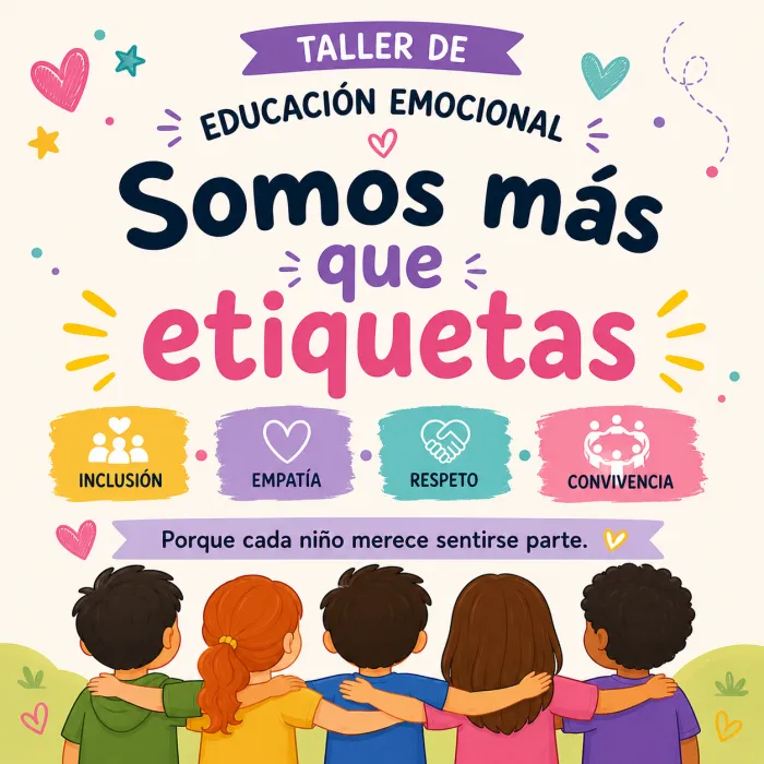 Taller de educación emocional fuera etiquetas 