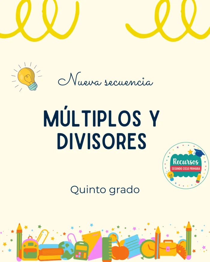 Secuencia múltiplos y divisores 5to grado  2
