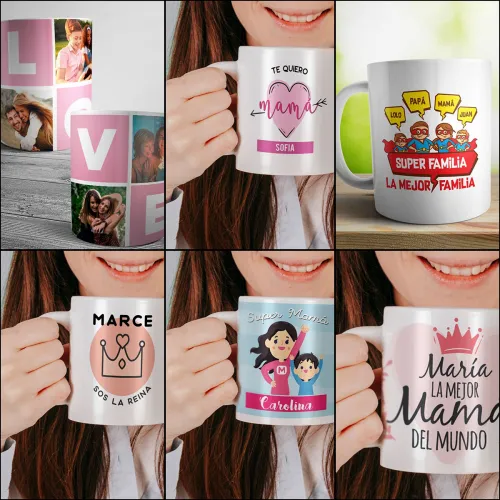 Plantillas para tazas día de la madre