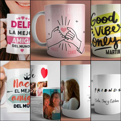 Plantillas para tazas día del amigo