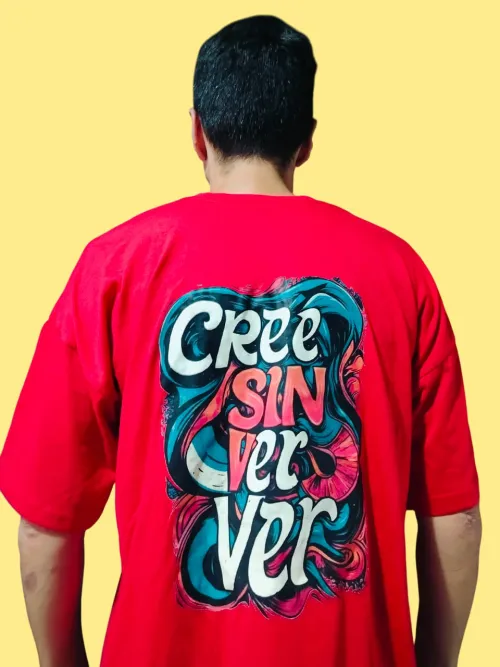 REMERA OVERSIDE: CREE SIN VER