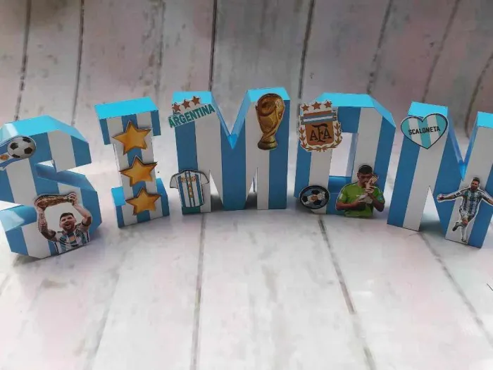 Letras y números 3D 2