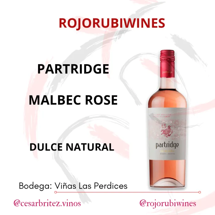 PARTRIDGE MALBEC ROSE DULCE NATURAL