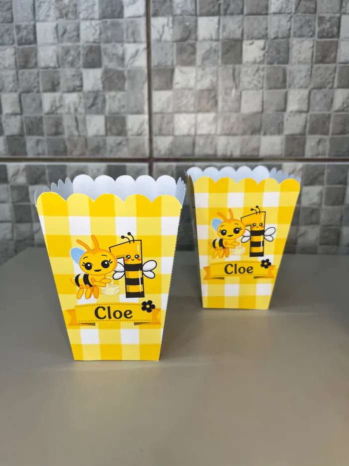 Plantilla pochoclera chica editable en canva