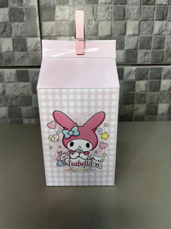 Plantilla Milk Box chiquita editable en canva