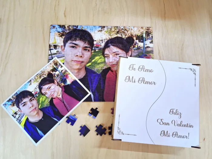 Rompecabezas 46x31 Con 140 piezas caja madera 