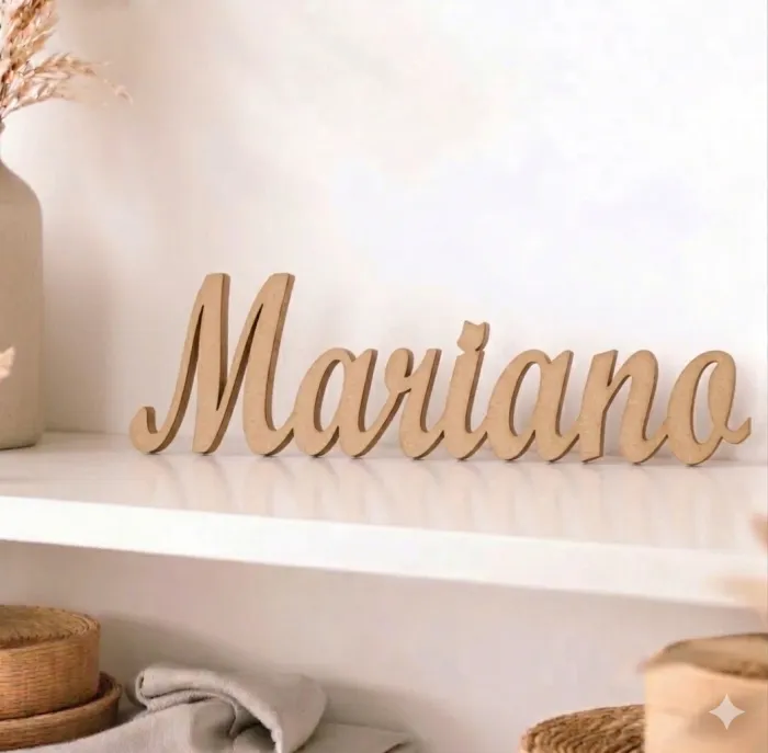 Nombre personalizado 50cm largo 3mm decorativo