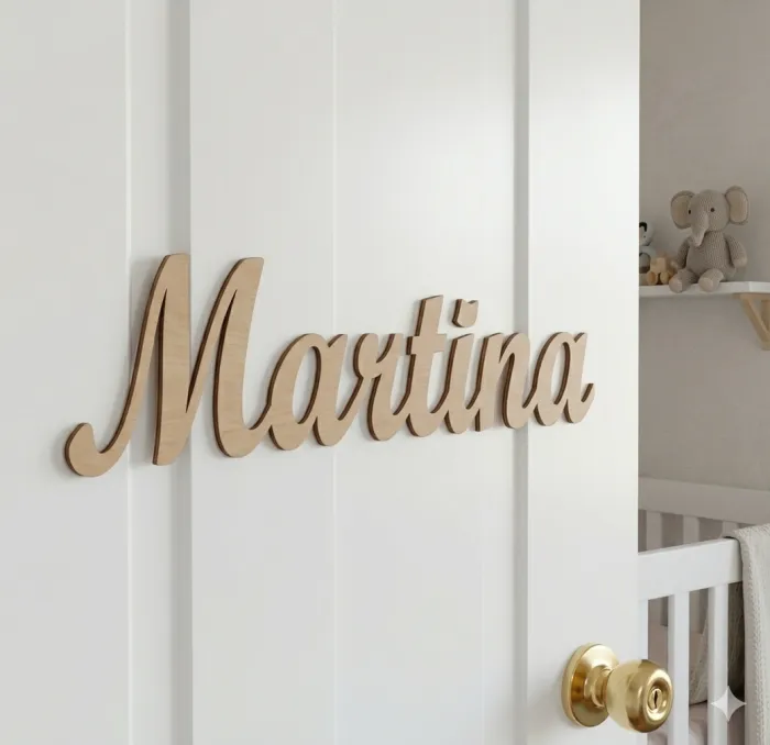 Nombre personalizado 40cm largo 3mm decorativo 2