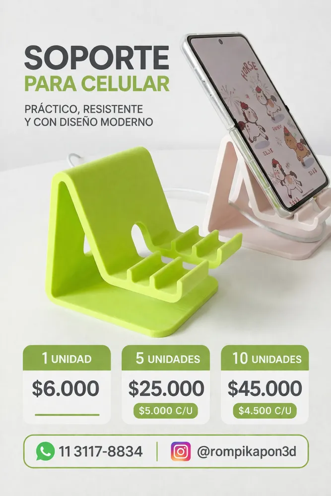 Soporte para Celular – Diseño Moderno y Funcional