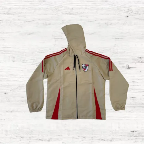 CAMPERA-RIVER PLATE- ROMPEVIENTOS BEIGE