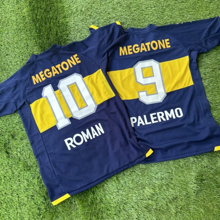 CAMISETA RETRO BOCA 2008 - RIQUELME - PALERMO