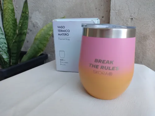 Vaso termico de acero/mate