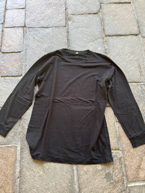 Remera manga larga térmica negra (UNICLO) heattech