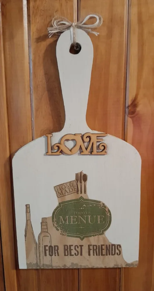 Tabla decorativa de cocina 