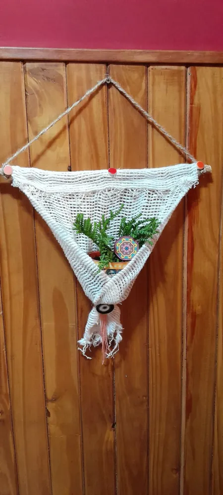 Porta Maceta Rústico con Suculenta✨️🪴