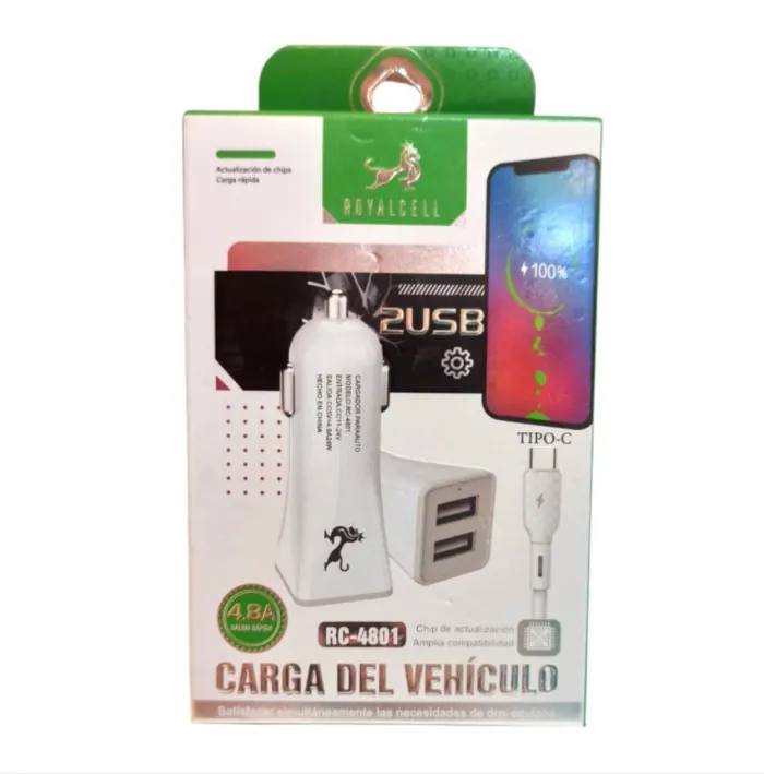 Cargador de celular para auto