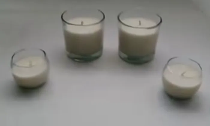 Velas aromáticas en cuenco de vidrio grandes