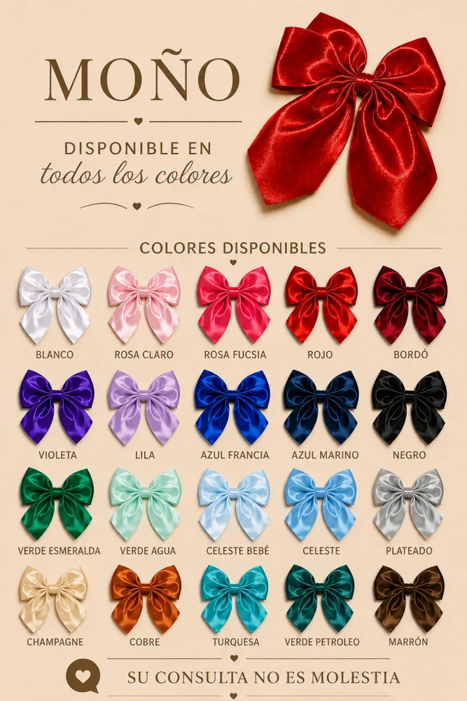 Pack x12 Moños de Satinado🎀