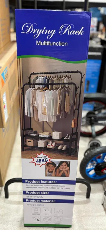 Rack organizador de ropa