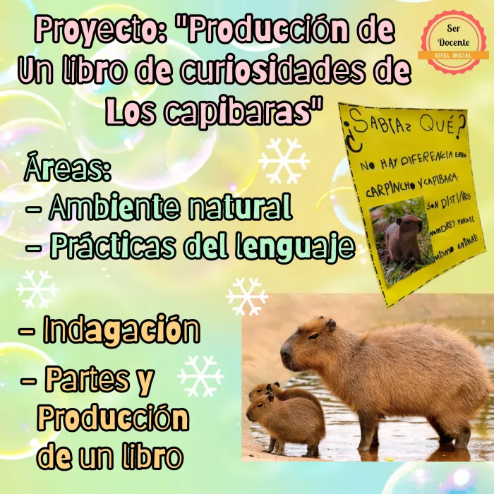 Proyecto " Libro de curiosidades de los capibaras"