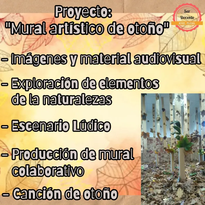 Proyecto: " Mural artístico de otoño" 🍁