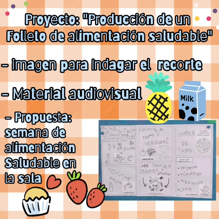 Proyecto: "Folleto de alimentación saludable"