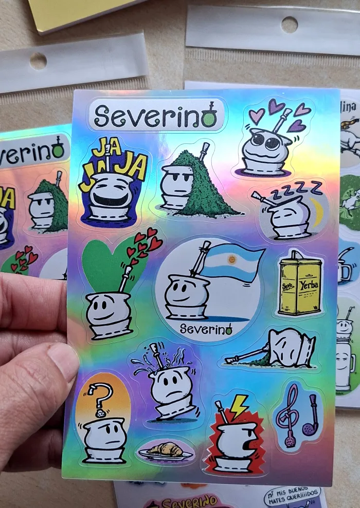 3 Planchas de stickers - Pack 3 diseños 15x10 cm. 