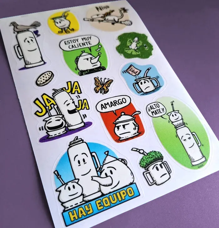 3 Planchas de stickers - Pack 3 diseños 15x10 cm.  2