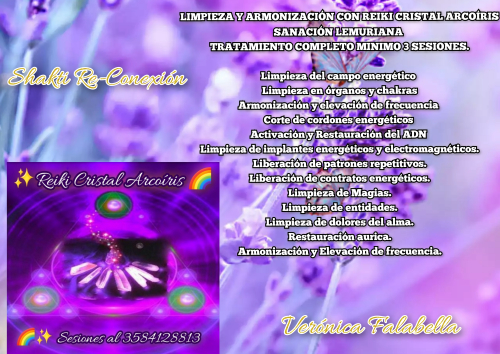 ✨️TRATAMIENTO DE LIBERACION REIKI CRISTAL ARCOÍRIS