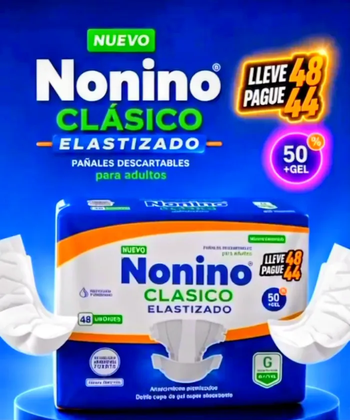 pañal nonino CLASICO elastizado XG  x 48