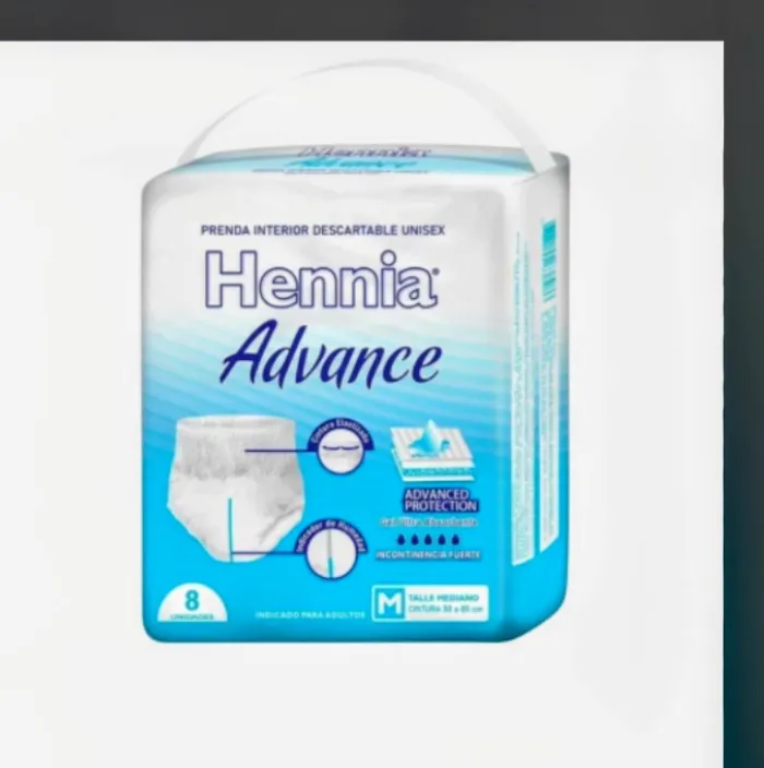 Ropa interior HENNIA ADVANCE M X 8 UNIDADES