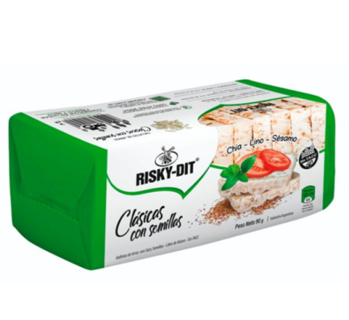 Galletas de arroz Ricky Dit x24u CON SEMILLAS