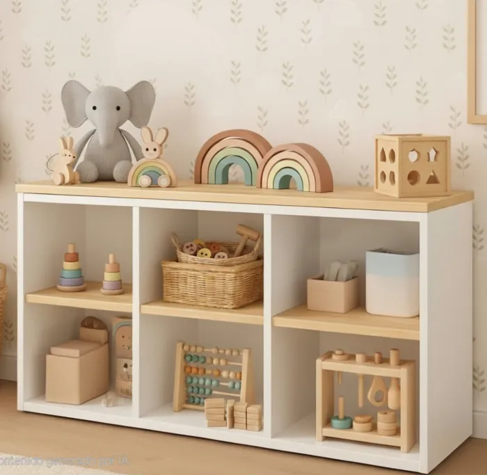 Juguetero infantil - mueble bajo