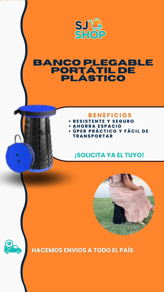 Banco Plegable Portátil 