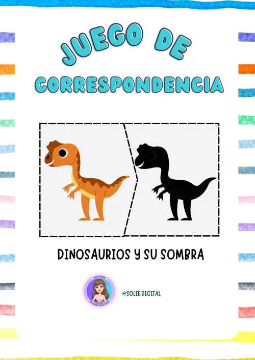 Juego de correspondencia Dinosaurios