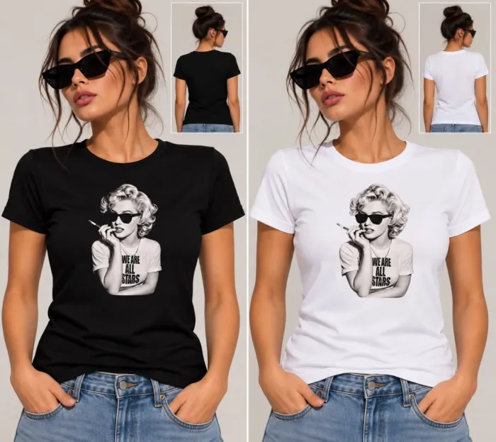 Remera entallada Marilyn Star