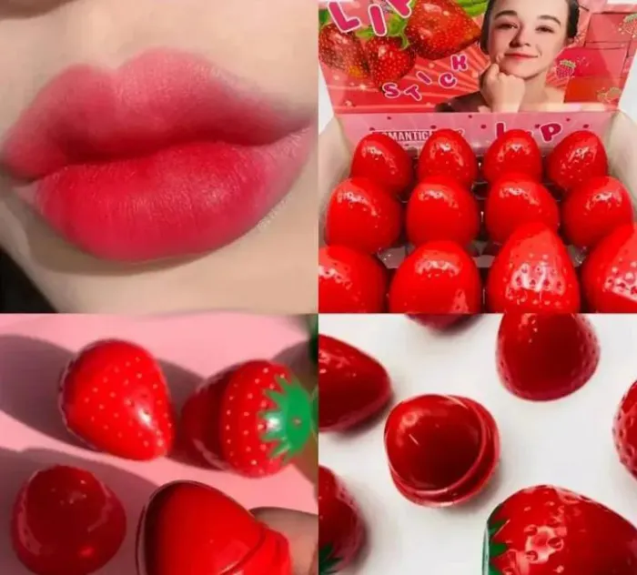 Labial hidratante de frutilla 