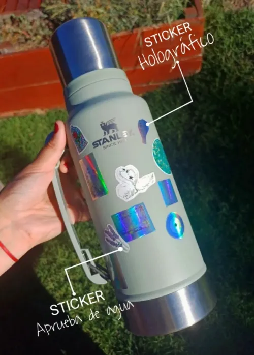 Stickers resistentes al agua