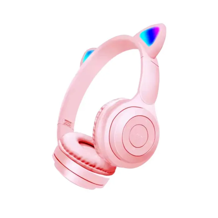 🎧💖 Auriculares Casco XAEA con Orejitas – Rosa 2