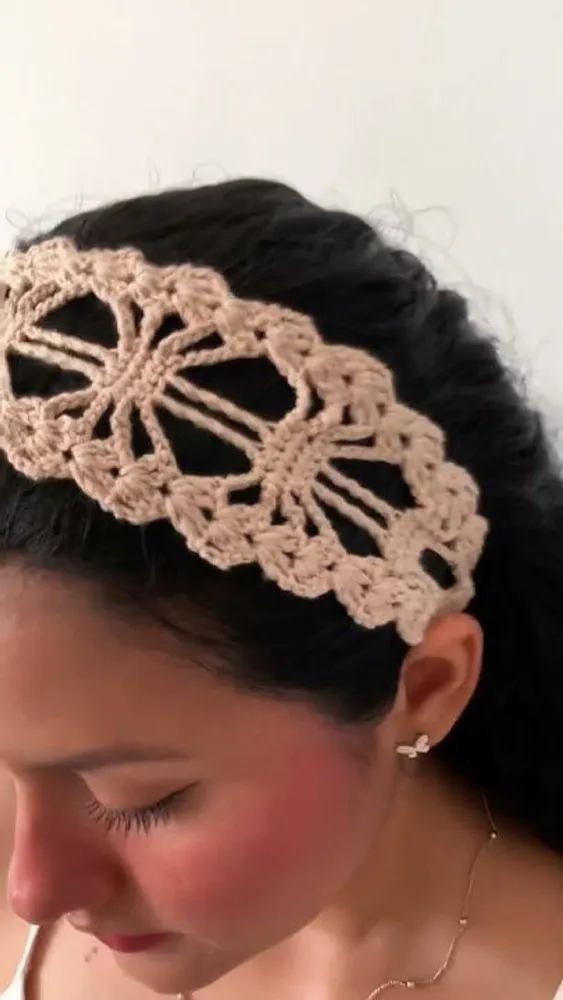 Diadema a crochet 