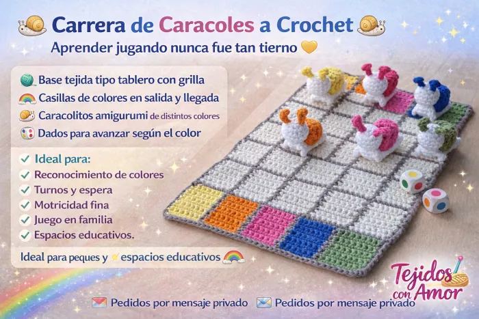 Juego didactico carrera de caracol